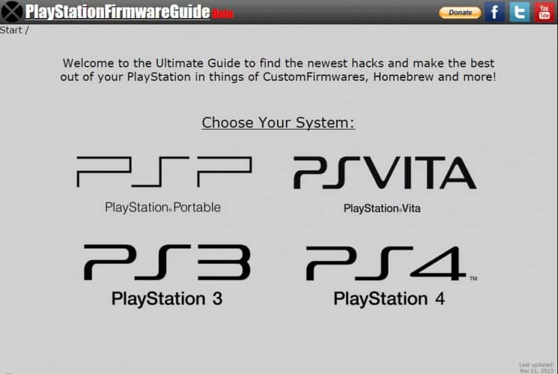 Playstation Firmware Guide