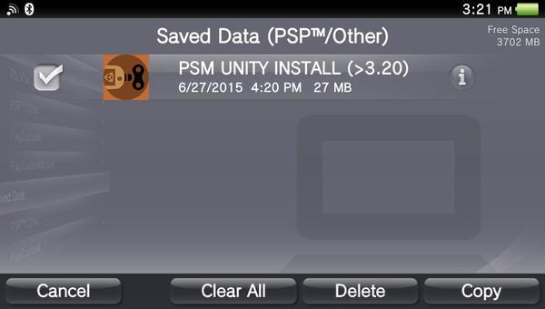 unity ps vita