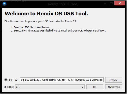 RemixOS USB Start