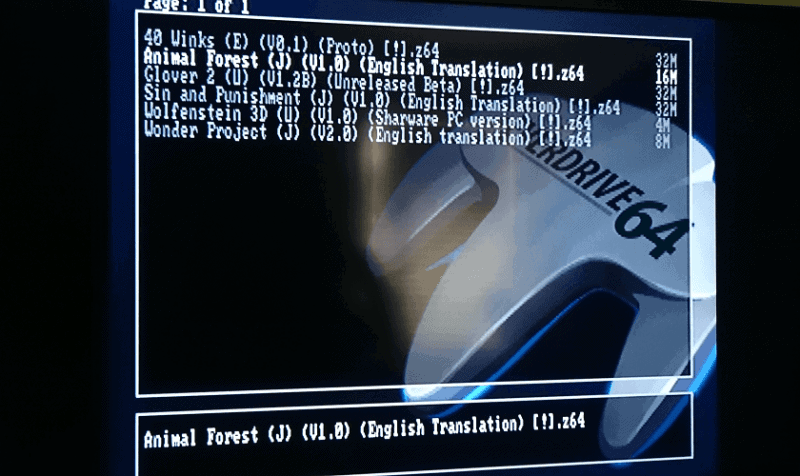 nintendo 64dd roms everdrive