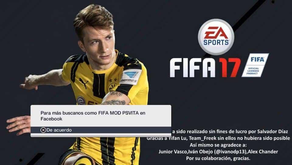 delicaat pijnlijk Beneden afronden FIFA 17 mod for the PSVita is here! - Hackinformer