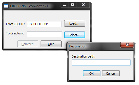 convert pbp file to bin