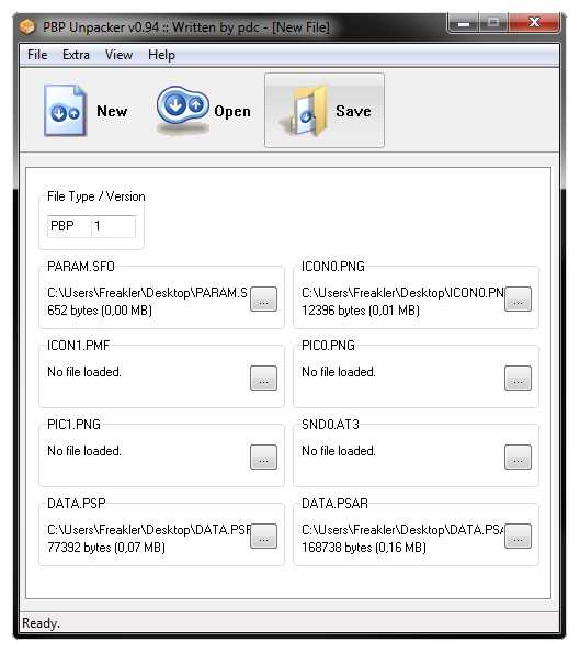 how to use pbp file on psp