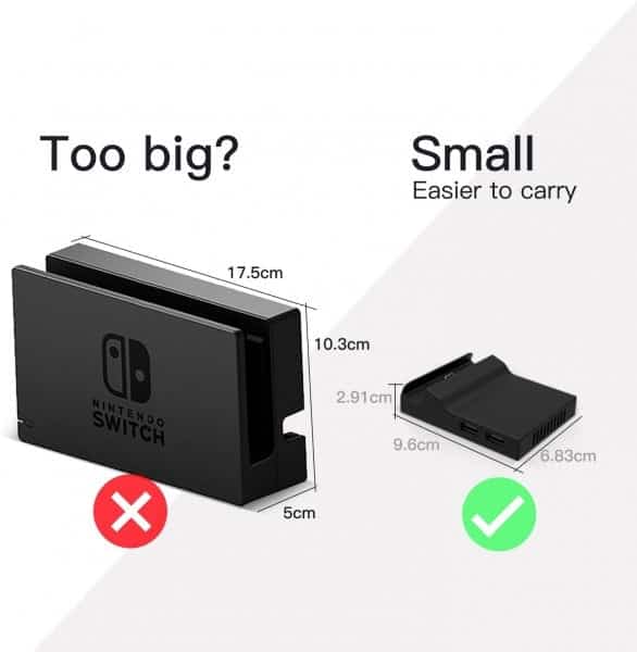 Nintendo switch portable best sale dock