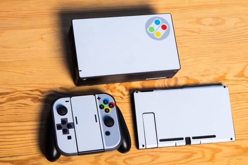 Nintendo Switch Console Joy-Con Skin Super NES SNES Retro Vinyl Decals  Stickers