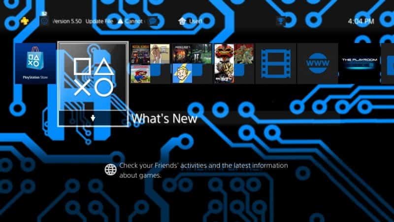 how to set a theme on ps4