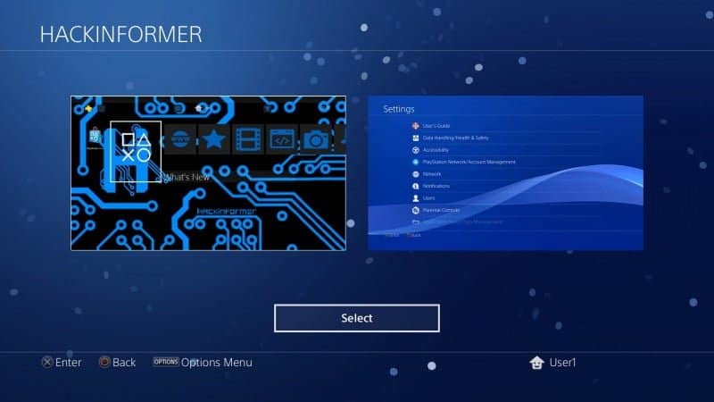 how to set a theme on ps4