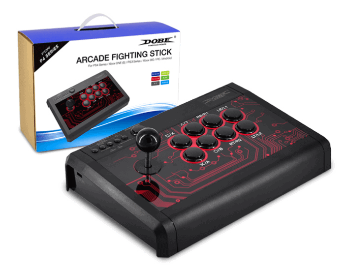 USB Ultimate home arcade fightstick controller for PC Switch Raspberry PI  Android Super Console X and more